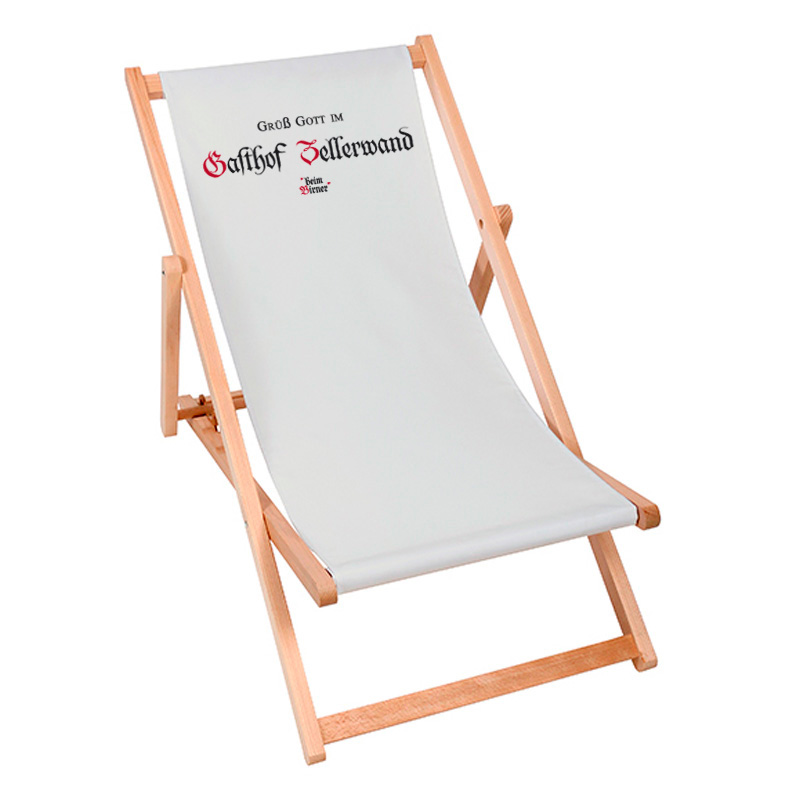 Printed deckchair for hotels and restaurants