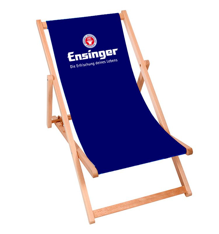 Deckchair with company logo as an employee gift