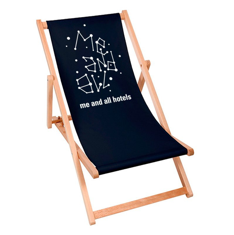 Printed deckchair for hotels and restaurants